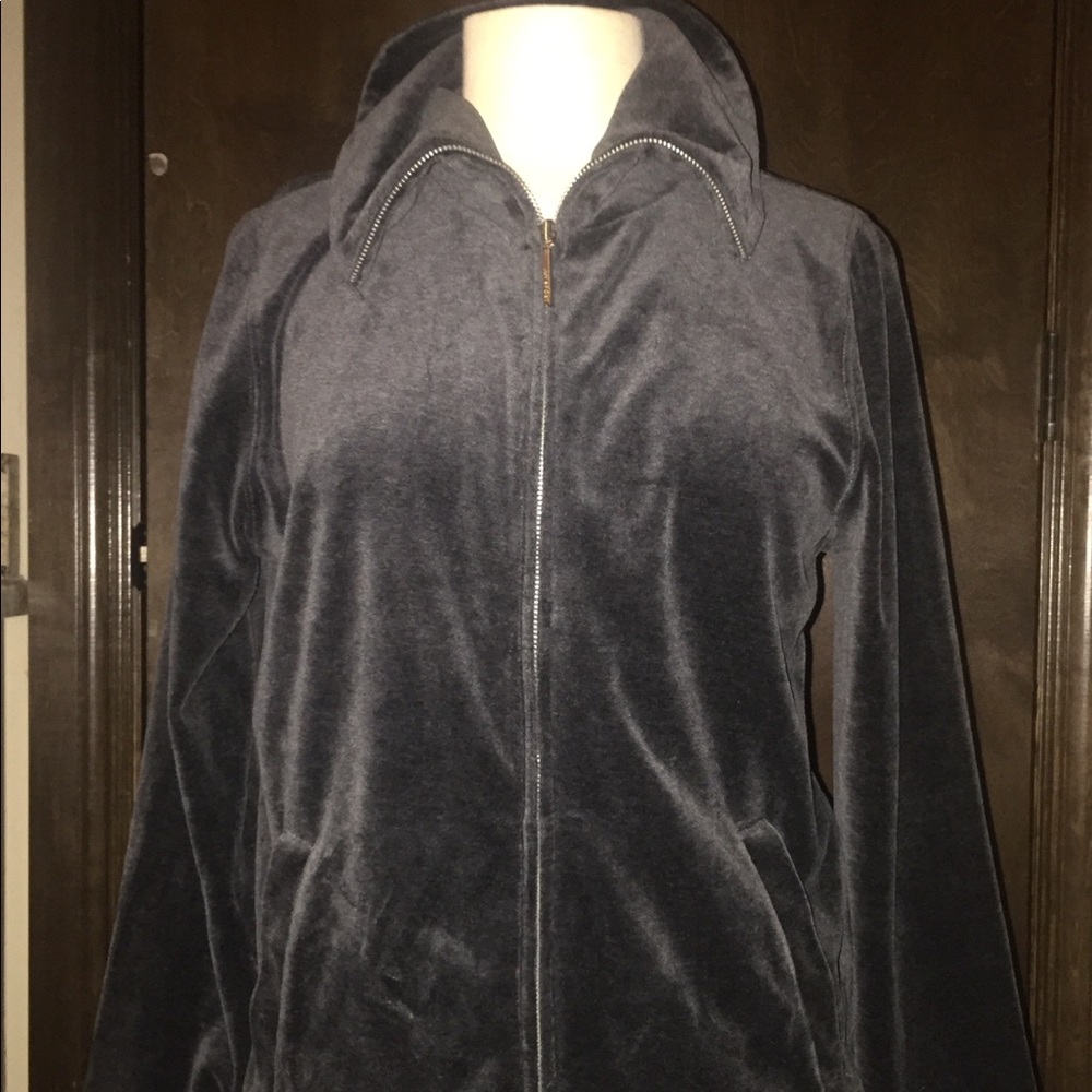 Silver Velour  Jacket